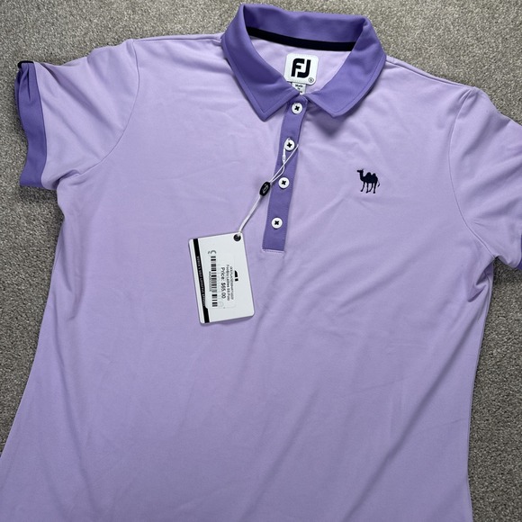 FootJoy Other - Foot Joy FJ Womens Golf Polo Purple Color Block Stitch Small Lavender‎ New